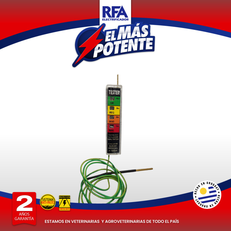 Tester neón de cuatro luces...
