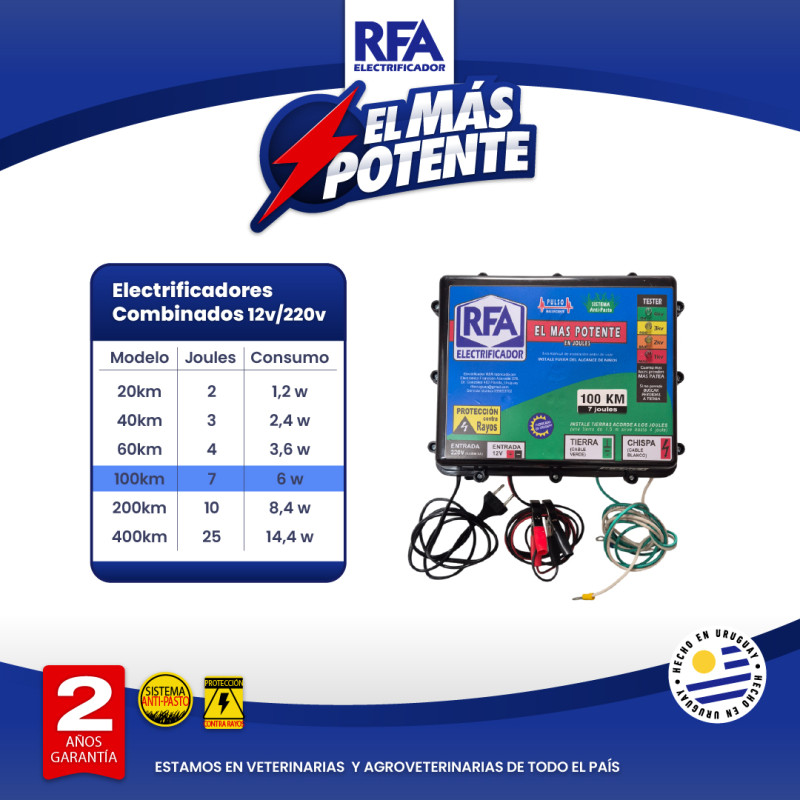 Electrificador RFA 100KM -...
