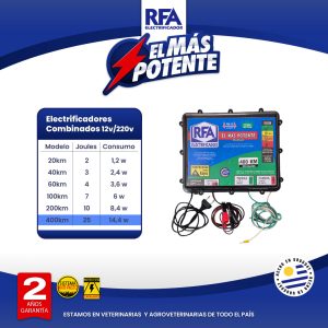Electrificador RFA 400KM - 12V/220V