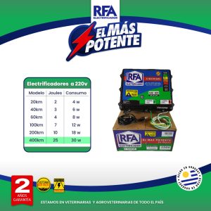 Electrificador RFA 400KM - 220V